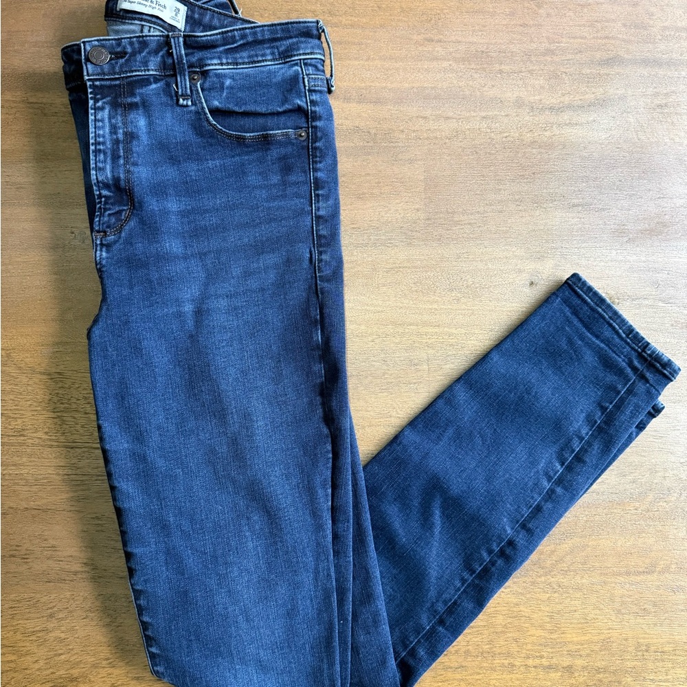 Abercrombie & Fitch Dark Blue Super Skinny Jeans